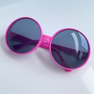 HUGE round pink sunglasses